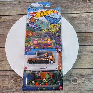 Hot Wheels Mighty K & Rennen Rig Die-Cast Vehicles Collectible 3-Pack 1:64 Scale